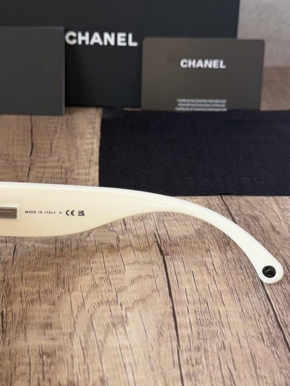 CHANEL Black Cat-Eye Sunglasses - Picture 7 of 7